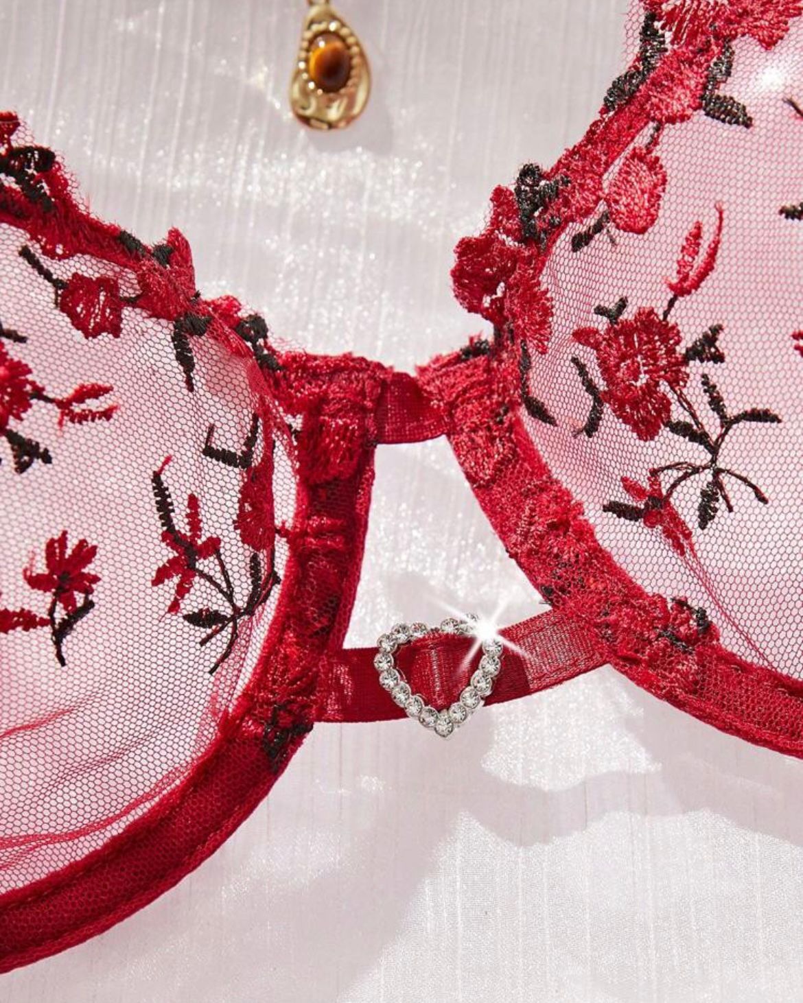 Scarlet Bloom Lingerie Set