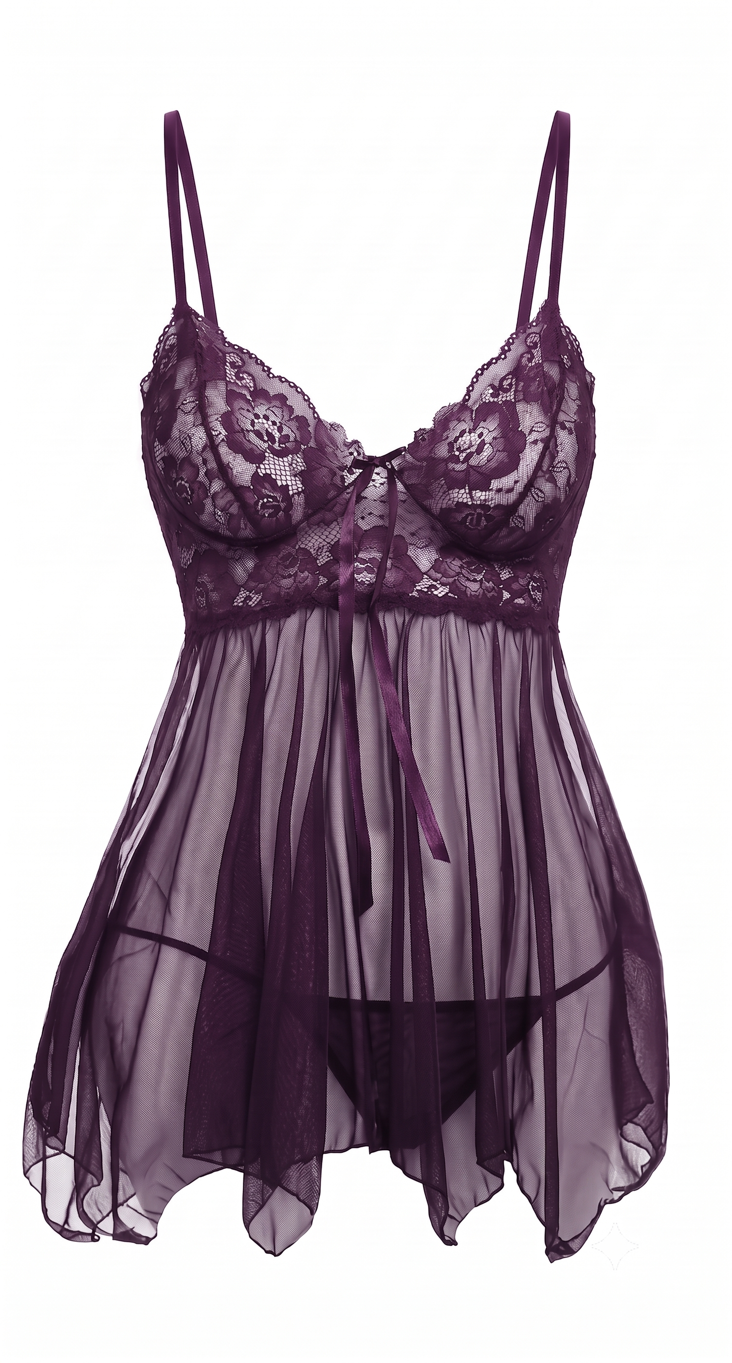 Midnight Veil Babydoll