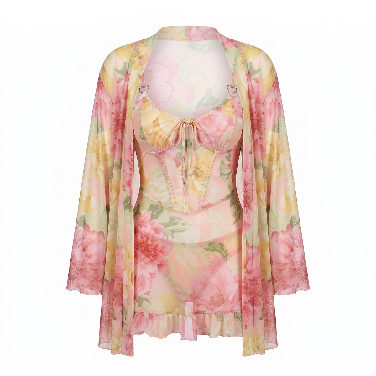 Bloom Veil Babydoll & Robe Set