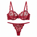 Scarlet Bloom Lingerie Set