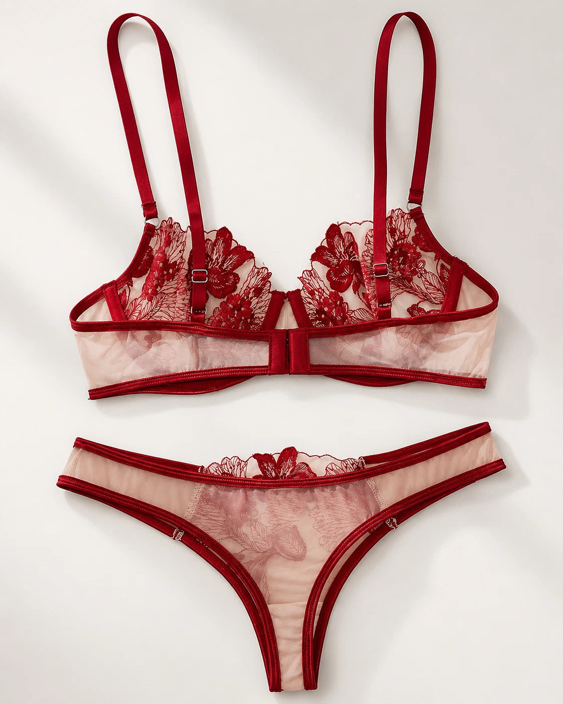 Dark Red Muse Lingerie Set