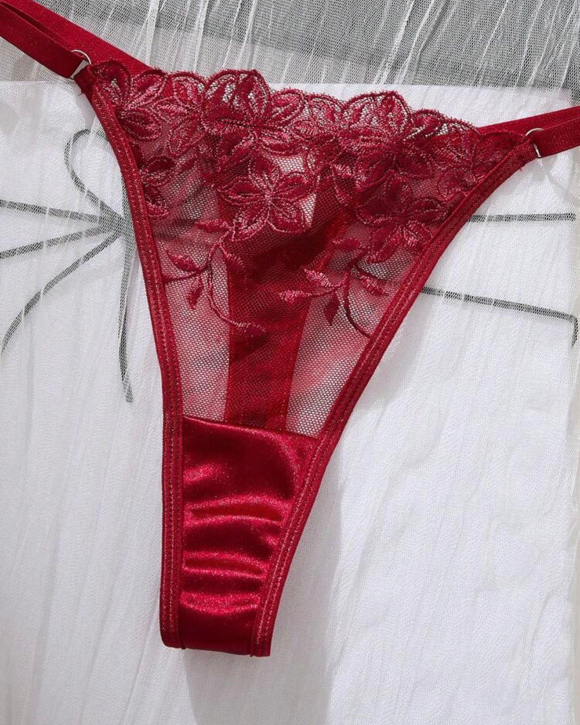 Ruby Bow Lingerie Set