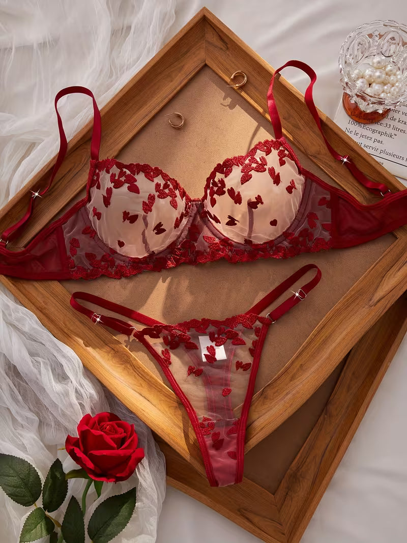 Celeste Butterfly Lingerie Set