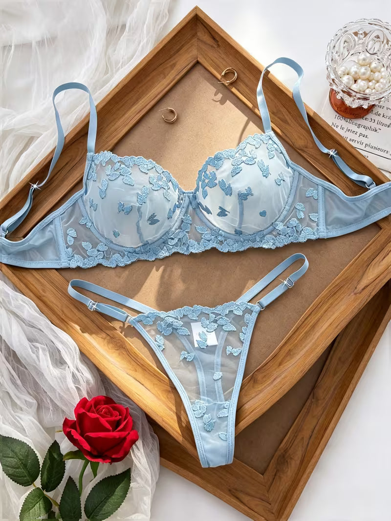 Celeste Butterfly Lingerie Set