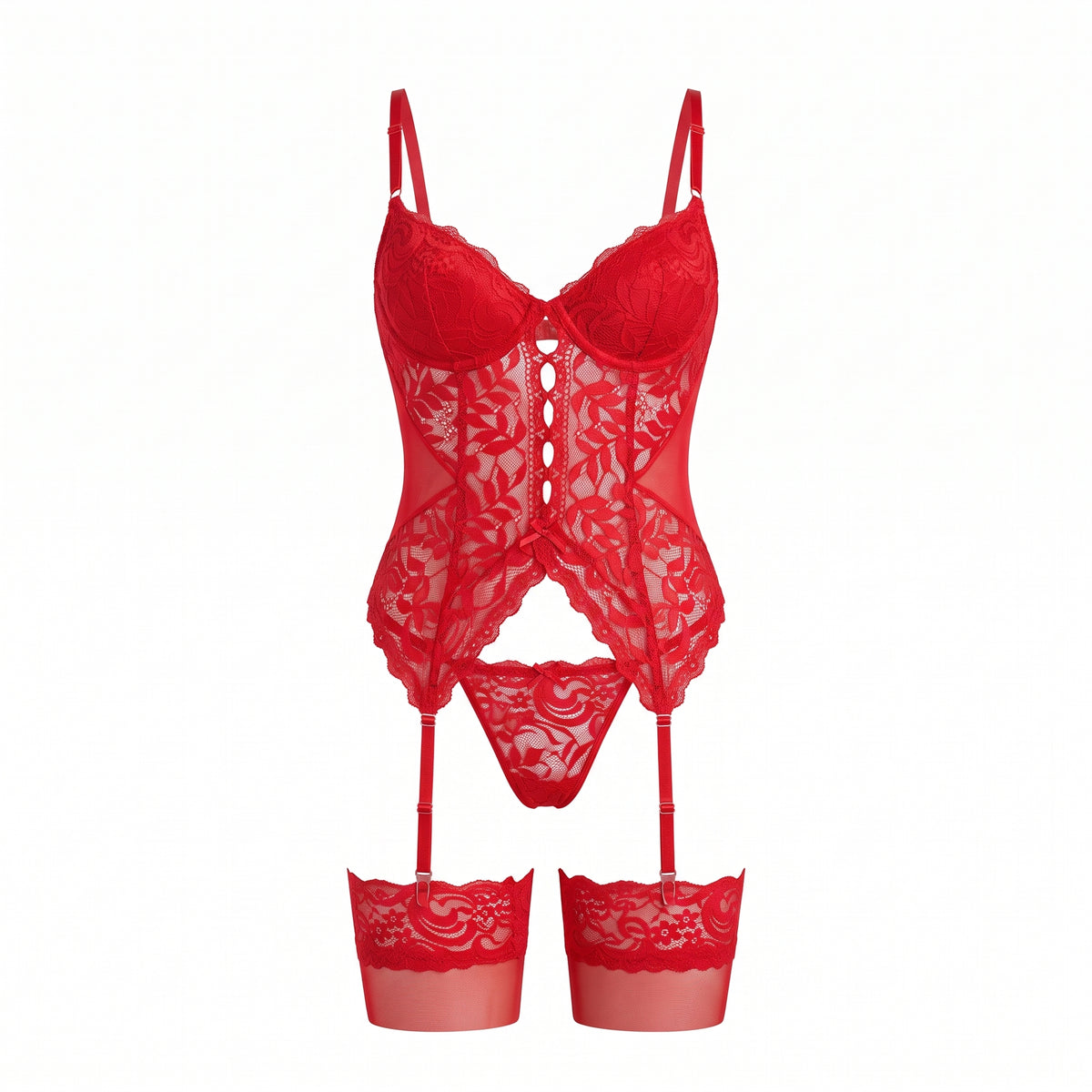 Valentina Lace Corset Set