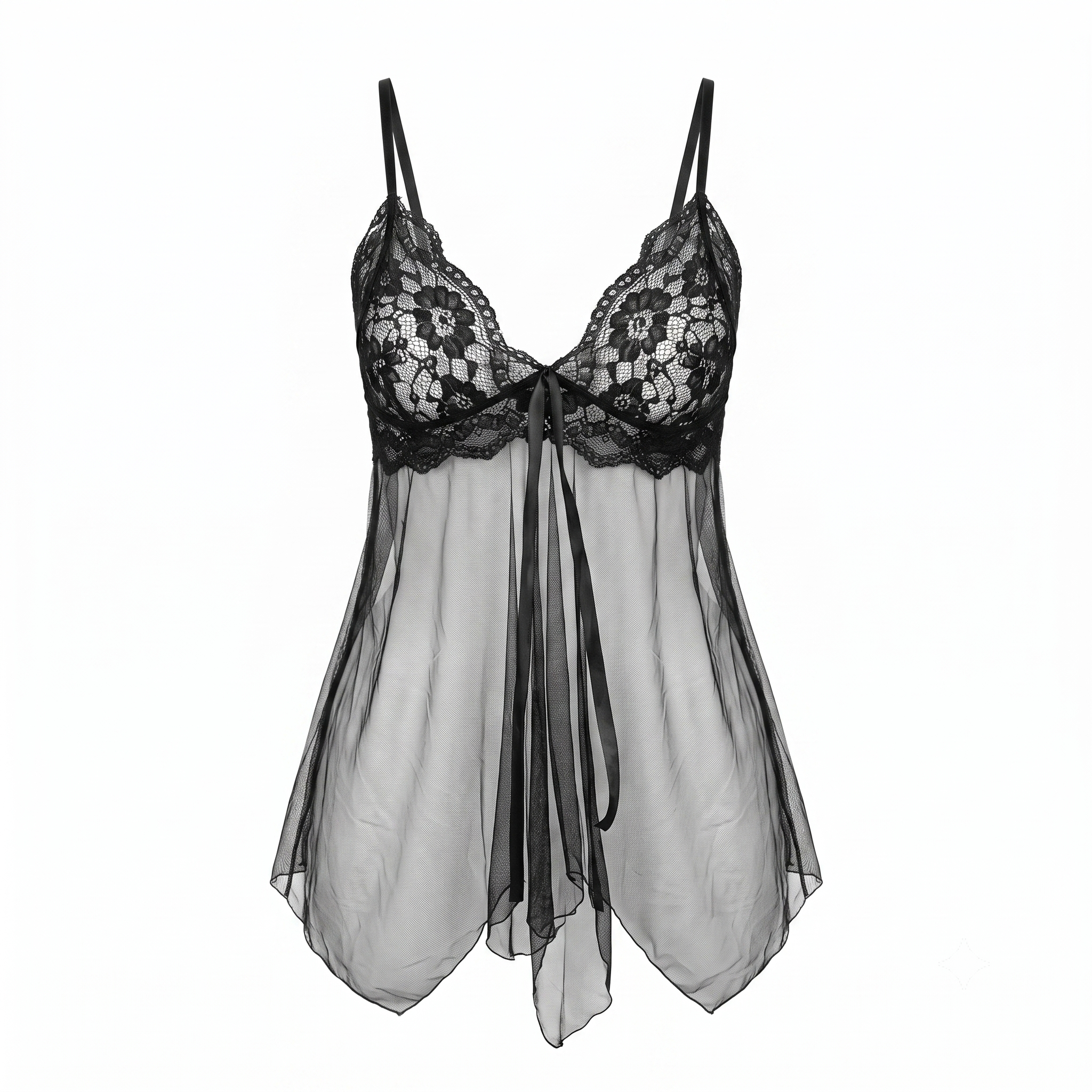 Midnight Veil Babydoll