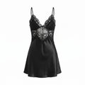 Midnight Lace Satin Babydoll