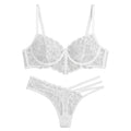 Noir Petal Lingerie Set